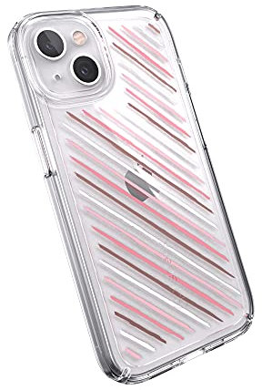 Speck-Produkte Gemshell Print iPhone 13-Schutzhülle, infundierte Streifen/Transparent