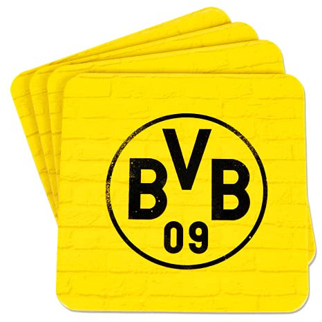 Borussia Dortmund BVB-Korkuntersetzer (4 Stück)