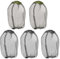 5 Pièces Filet de Tête de Moustique Moustiquaire Filet Anti-Insectes en Maille Fine Protection du Cou Masque Facial en Maille pour la Randonnée en Plein air la pêche Le Camping l'escalade