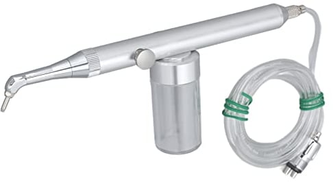 Sorandy Alumina Air Prophy Abrasion Kit, Alumina Abrasion Microetcher Sand Blasting, Teeth Whitening Sandblaster with Transparent Hose and 360° Rotating Nozzle Endodontist Whitening Air Grinder