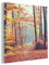 MuchoWow Glasbild Glasfoto Wandbild Bilder Deko 20x20 cm Wald - Herbst - Laub