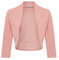 DANAEST - Bolero elegante da donna con maniche a 3/4, coprispalle corto, per feste (708), rosa antico, XL corto