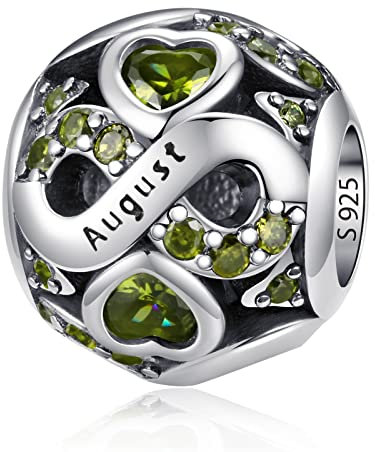 LNQOBU Charmes de Naissance pour Bracelets Charms de Perles en Argent Sterling 925 charmes de pour Bracelets et Colliers