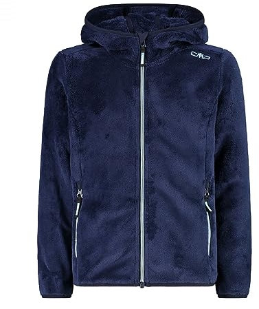 CMP - Giacca Kid G con cappuccio fisso, B.Blue-Anice, 128