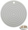 PETTOM Tapis Gamelle Chat et Chien, Tapis Silicone Bol Antidérapant Tapis de Nourriture pour Animaux Imperméable (Gris)