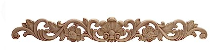 Tür Aus Holz Holzapplikation Holzaufkleber Rahmen Holzfiguren Zierleisten Gummiholz Geschnitzt Möbel Wände Fenster Dekorativ 70 X 8.5 Cm