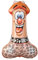 luftballonwelt Willi Rocker Folienballon, 1 Stück, ca. 79 cm, Unisex – Erwachsene, allgemeine Feier, Erwachsene, Unisex-Erwachsene