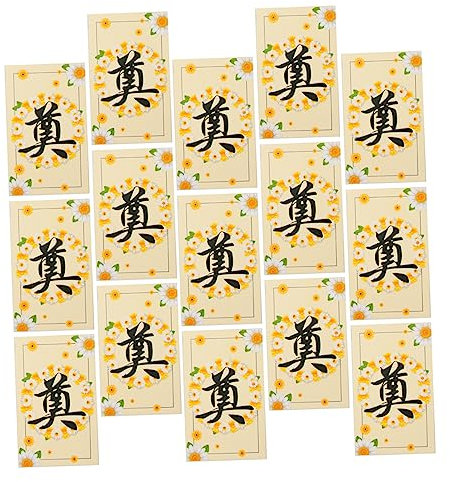 jojofuny Biglietti Funebri Cinesi 45 Pezzi Fatti A Mano Carte Di Memoria Bouquet Di Preghiera Per Lutto