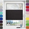 Plissee Klemmfix ohne Bohren 60 x 130 cm Optimaler Sichtschutz und Sonnenschutz lichtundurchlässig Plisseerollo, Inkl Aller Montage-Teile, für Fenster & Tür, Schwarz