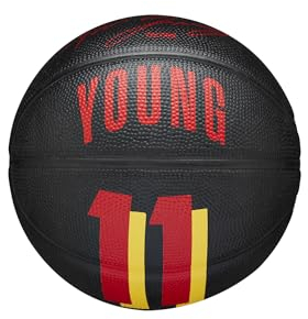 Wilson Basketball, NBA Player Icon Mini, Trae Young, Atlanta Hawks, Outdoor und Indoor