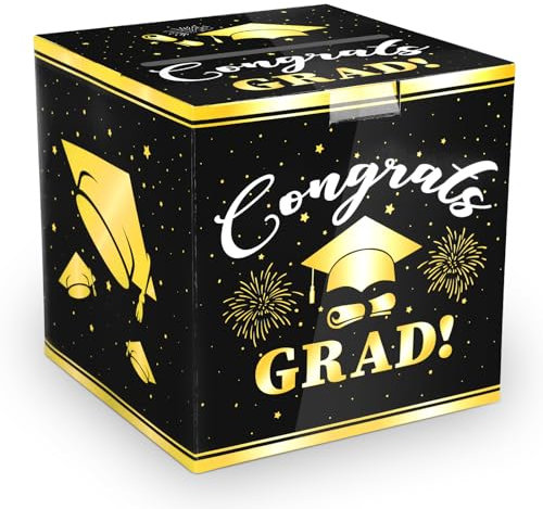 Abschlusskarten-Box, Briefkasten, Papp-Empfang, Sparbüchse, Halter für Abschlussfeier, Empfang, Abschlussfeier, Tischdekoration, Dekoration