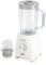 GEEPAS 2-in-1 Food Jug Blender | 1.8L Juice Jar & 60G Mini Coffee Spice Mill | 6-Leaf Stainless-Steel Blades 2 Speed & Pulse Lockable Lid | Smoothie Maker Turbo Button for Ice Crushing | 600W White