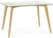 KADIMA DESIGN Kompakter Esstisch 120x80 cm, Glas & Holz, Moderne Optik - QIRANO Kollektion