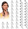 Nogeqi 40 Stück Stern Haarspangen Sternen Haarspange Stern Rutschfeste Y2k Sternen Haarspangen Accessoires Metall Hair Clip Star Sterne Haarspangen Silber für Mädchen Frauen