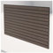 HORI® Rhombus-Style WPC Sichtschutz | Stecksystem | Zaun | Garten | Gartenzaun | Lamellenzaun | Windschutz | Zaunelemente I 180 x 90 cm I Graubeige