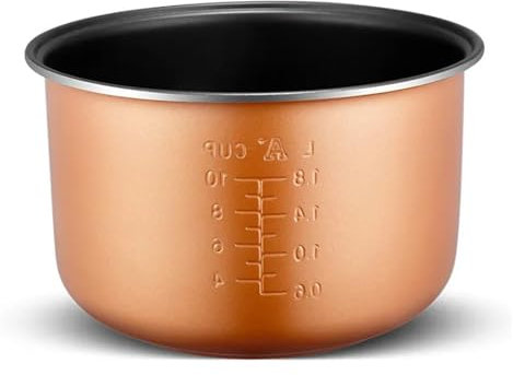 TYGHBNM Olla Antiadherente de 4 l for cocinar arroz eléctrica, Recipiente Interior for Olla, Accesorios de Repuesto for Olla arrocera, Utensilios de Cocina