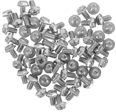 CONGARTENO 60pcs Mounting Screws for Gas Cookers Drip Tray Fasteners for Natural Gas Stoves Secure Fixation for Enhanced Stability and Compatibility Models