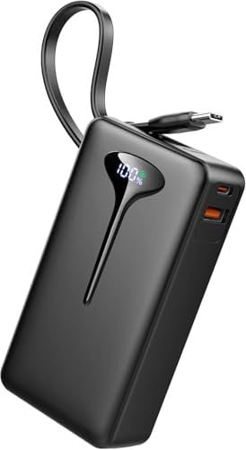 Power Bank High-Speed Charging 10000mAh, PowerBank Dual Current Mode Phone Battery Pack with USB-C Input & Output, Portable Charger Triple 3A for iPhone 16 15 14 Pro Max iPad Samsung Xiaomi