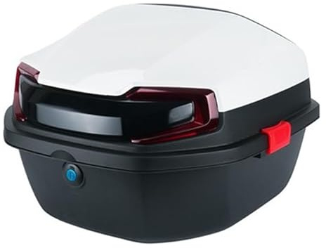 Aptliton Motorbike Top Box Moped Box Tour Tail Case Top Box for Motorcycle Trunk with Lock for Storage Helmet, Luggage Case for Motorcycle Scooter Moped
