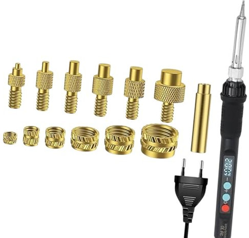 perfeclan Gewinde Einsatz Lötkit lötet Eisenspitzen mit vier Lüftungslöchern Hochleistungs Elektrische Lötkaket
