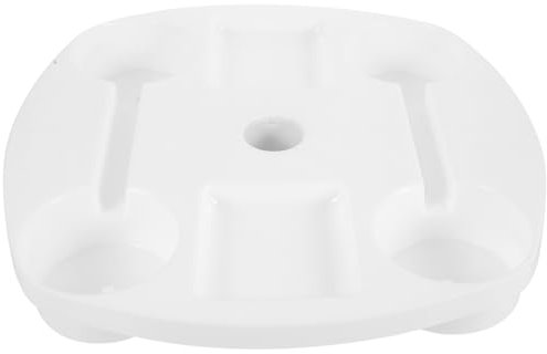 Abaodam Mesa De Exterior Con Sombrilla Portavasos Bandeja Sombrilla Compartimentos Refrigerios