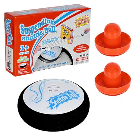 Air Hockey Tischspielzeug, Electric Floating Hockey Mit 2 Roten Lufthockey Drücken, Tragbares Tischspiel Tischhockey, Für Drinnen Und Draußen