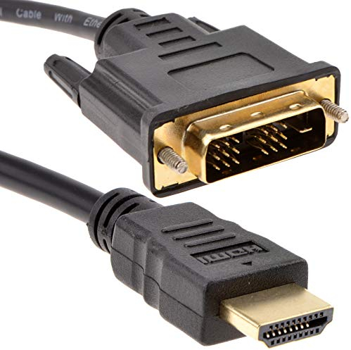 kenable DVI to HDMI 18+1 Video Lead for TV Monitor PC Games Console DVR NVR 2m
