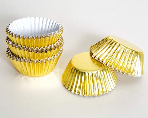 sweetART Germany Pralinenkapseln 75 Stück Gold, Stabil, Edle Pralinen, Wiederverwendbar, Feierliche Anlässe