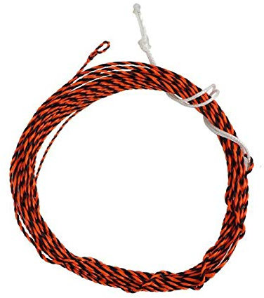 Riverruns Tenkara - Lenza da pesca a mosca, conica, con avvolgimento, 3,7 m, 4 m, colore: arancione e nero, 3,7 m