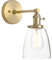 Phansthy Vintage Wandleuchte Moderne Wandlampe Deckenglocken klarglas Wandleuchten Wandbeleuchtung Industrie Loft-Wandlampe Wandbeleuchtung Küchenwandleuchte Spiegeleuchte (antike Farbe)