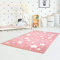 carpet city Kinderteppiche Sterne Motiv Rosa 160x230 cm Glanzgarn Spielteppich
