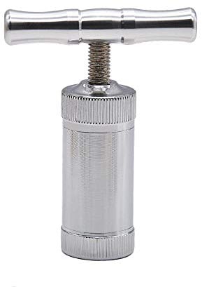 XuBa Pollen Press Tool Heavy Duty Zinco Ultimate Pressure Metal Polline Press T-Compressor Portatile Manico singolo