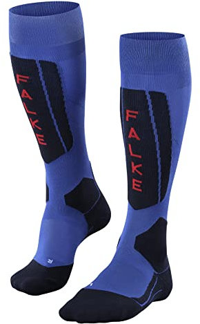 FALKE Herren Skisocken SK5 Expert M Kh Wolle Funktionsmaterial warm dünn 1 Paar, Blau Olympic 6940, 44-45