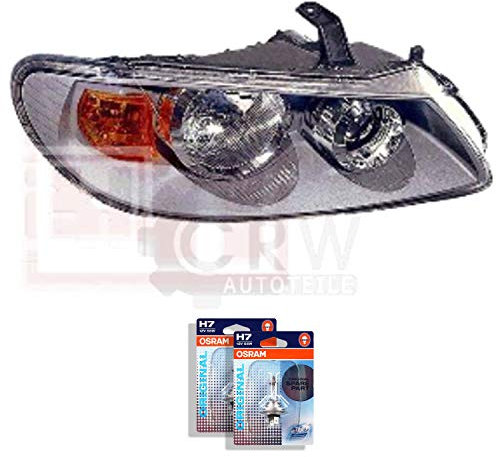 EISENFELS Bundle Set 69593631 Scheinwerfer rechts + Leuchtmittel H7 Classic kompatibel mit Almera II Hatchback N16