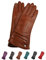 AKAROA ESTD 2019 Lederhandschuhe Damen BEA, Touchscreen Funktion, italienisches Leder, recyceltes Strickfutter aus 50% Kaschmir und 50% Wolle, 4 Größen S - XL, cognac, M - 7,5