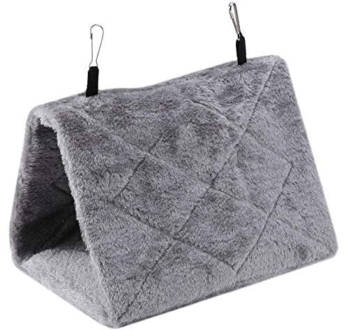 Vogel Hängematten Plüsch - Hängendes Vogelnest für Macaw, afrikanische Sittiche und Nymphensittiche - Winterwarmes, hängendes Vogelhaus für Haustiere