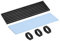 sourcing map Aluminum Heatsink Kit 70x22x3mm Black with Silicone Thermal Pads for M.2, for 2280 SSD