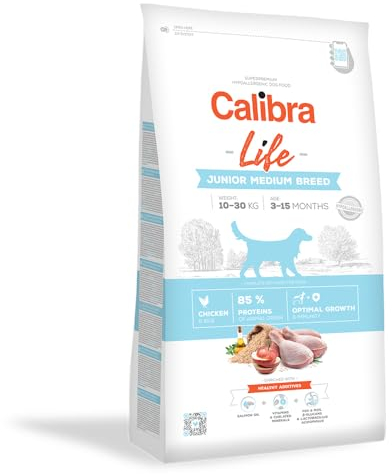 CALIBRA Dog Life Junior Medium Breed Huhn, 12 kg