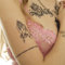 2 x Betende Hände Tattoo - Motiv in schwarz mit Rosenkranz - Temporary Body Tattoo (2)