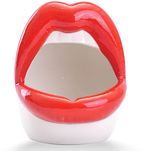 WHJY Sexy Lips Pflanztopf Keramik Sukkulenten Übertopf - Rot