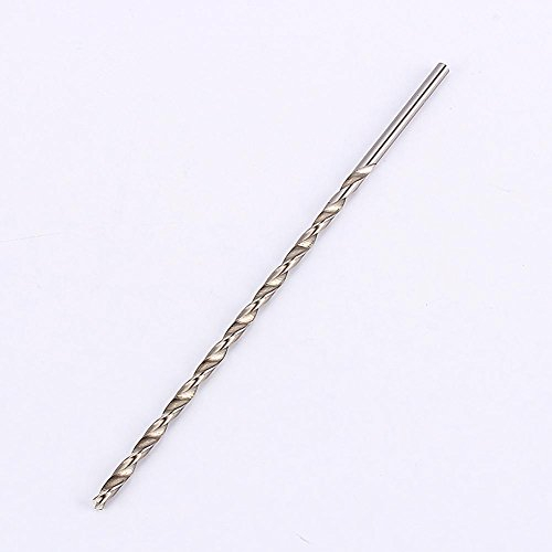 Forets Hélicoïdaux, 5 Mm X 200 Mm Extra Long HSS Foret à Maçonnerie à Tige Droite pour Percer sur le Bois, L'aluminium, le Plastique