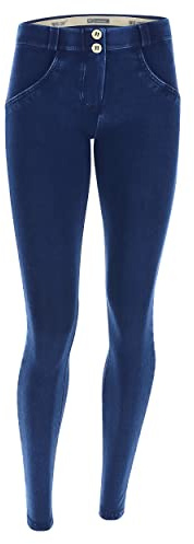 Freddy - Jeggings Push Up WR.up® Superskinny Jersey-Denim Organisch, Dunkel, Large, Denim
