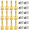 Bwintech 12 piezas de accesorios de espiga para manguera, 1/2 BSP macho x 8 mm conector de espiga con 12 abrazaderas