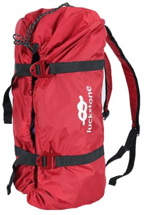 LSOAARRT Bolsa de Cuerda Plegable Ultraligera para Escalada en Roca, Equipo de montañismo, Soporte para Equipo, Mochila de Transporte (Red)