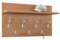 All4All Wandgarderobe Fuego 70x40 cm Wandpaneel Garderobenpaneel Kleiderhaken Weiß Schwarz Sonoma Beton Wenge 05 (Erle)
