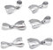 YDHfdc 100 Pezzi Connettori per Ciondoli Colore Argento Ganci Chiusura per Pendente, 14 x 5 mm Collana Bails Pinch per Gioielli Fai da te Craft Making