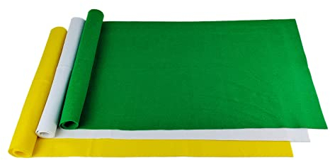 Jtnohx Weiches Handwerk Filz-Stoffbögen Bündel, 40x100cm Farbig Filz, Bastelfilz Stoff zum Nähen, Filzstoff für Party Festival Serie Dekorationen(Farben für das irische Fest)