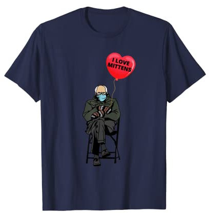 Lustige Bernie Sanders Meme Bernie Sanders Fäustlinge T-Shirt