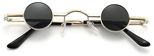 Bemvp Vintage -style -brillen Rund Metallpolarisierte Sonnenbrille Kleine Retro -kreis -sonnenbrille Für Frauen Männer
