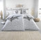 BaSaTex Microfaser Partner Bettwäsche mit Wendemotiv | 2X 135x200 Bettbezug + 2X 80x80 Kissenbezug | Mikrofaser Bettwäsche Set 4 teilig für Paare | Design: Till The Death Bright